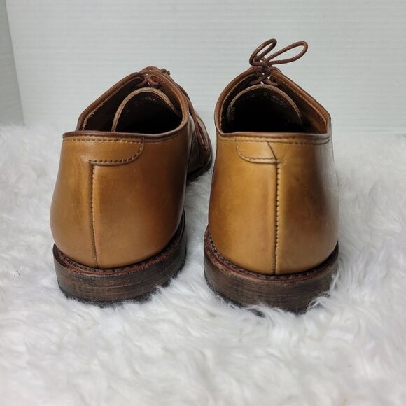 Allen Edmonds "Park Avenue" Men's Shoes Size 11.5 D Cap Toe Oxfords Walnut - Picture 4 of 11